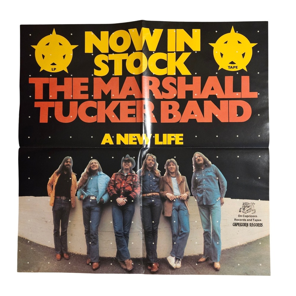 The Marshall‎ Tucker Band A New Life Vintage 1974 Promo Album Poster 24x24 Rock